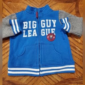 Baby boy 6-9 months zip-up sweatshirt jacket